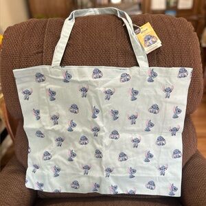 Stitch Patterned Canvas Tote Bag. NWT. 21”L 17”H. Very Spacious